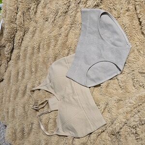 NWOT Pink Active Sport Bra and panty bundle S